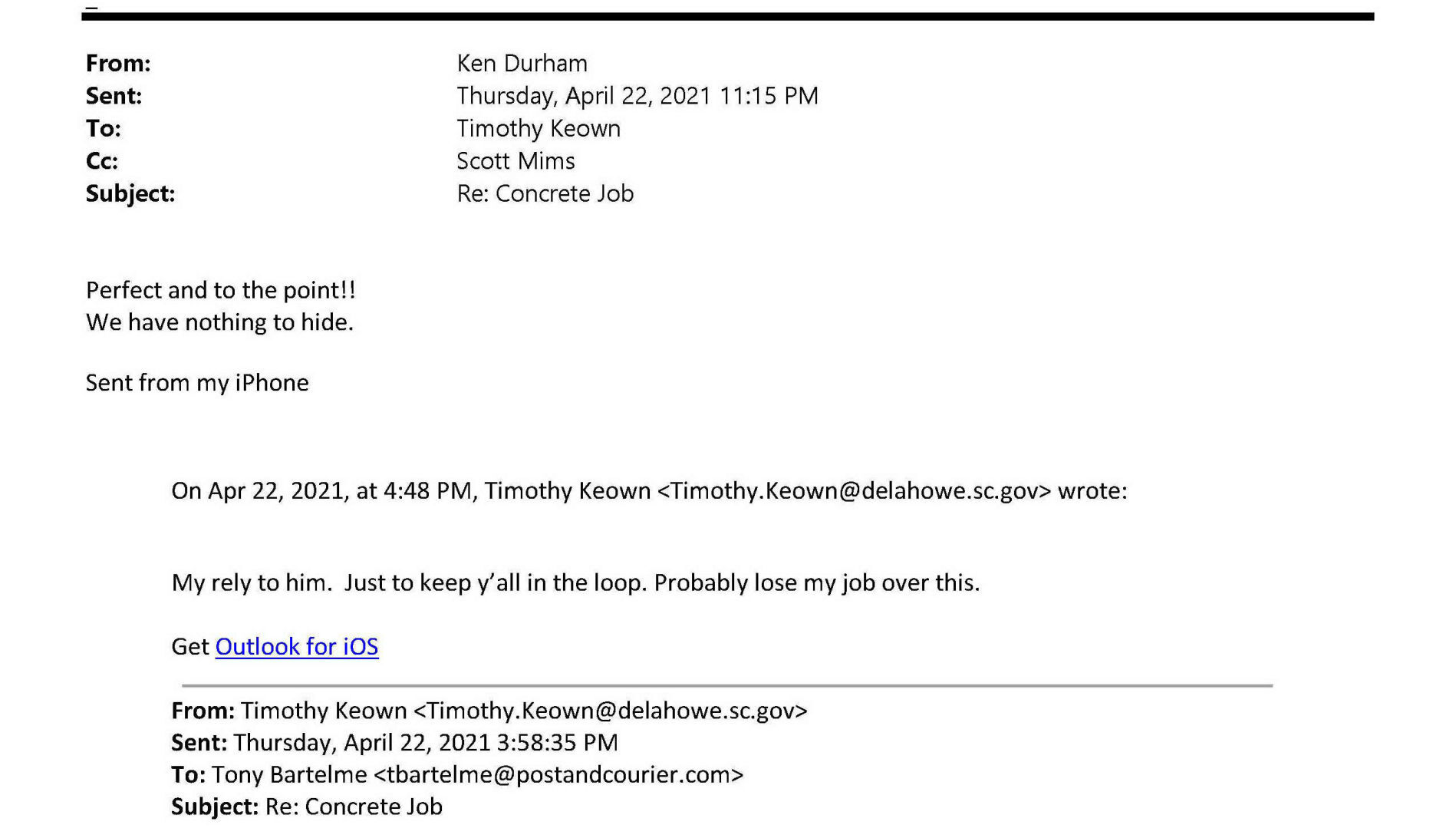 JDLH email excerpt 2